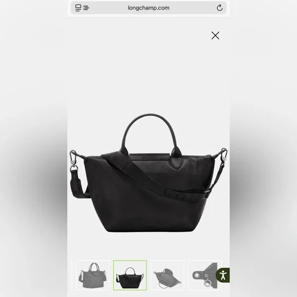 Brand New Longchamp Le Pliage Extra S Handbag black - Leather - Picture 10 of 14